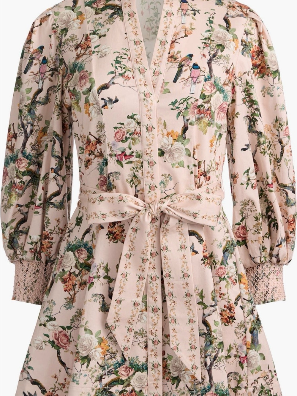 ALICE + OLIVIA
Lucy Floral Print Tie
Waist Minidress - Picture 5 of 10